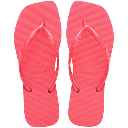 Sandalia Havaianas Chinelo Slim Square Coral