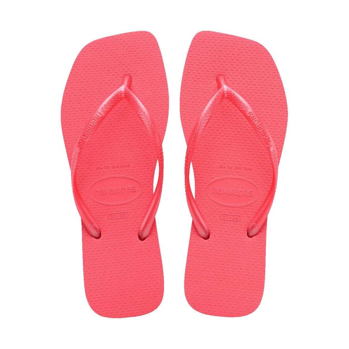 Sandália Havaianas Chinelo Slim Square Coral Sandália Havaianas Chinelo Slim Square Coral