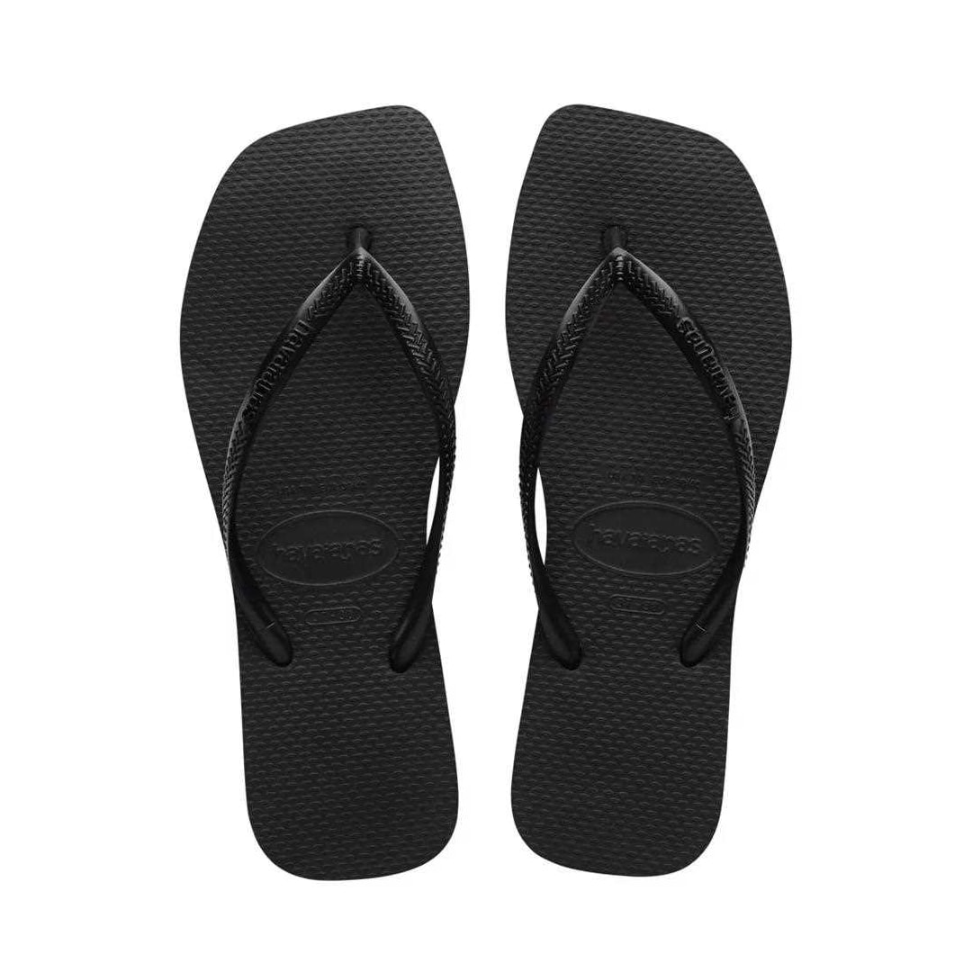 Sandália Havaianas Chinelo Slim Square Preto