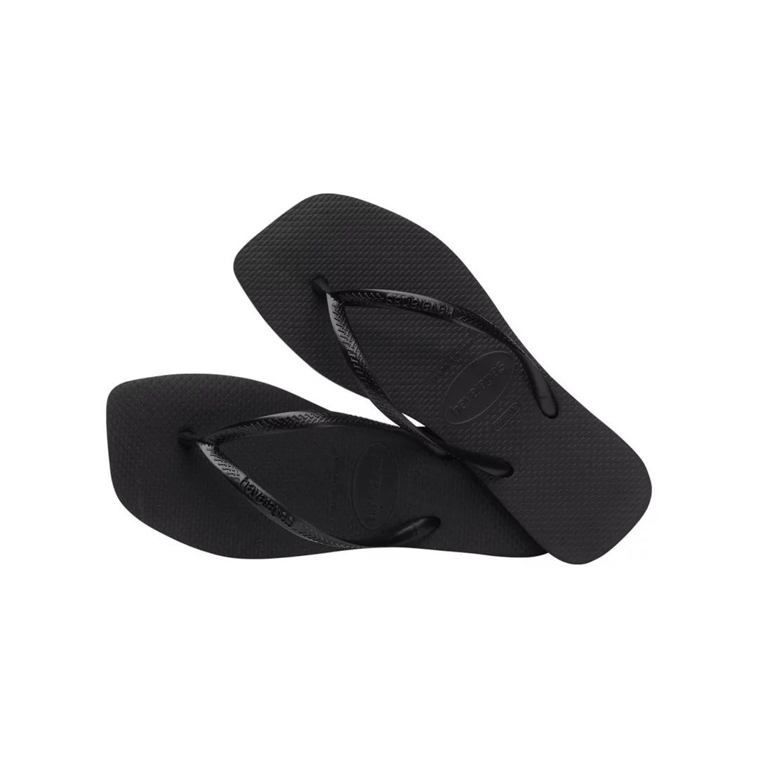 Sandália Havaianas Chinelo Slim Square Preto Sandália Havaianas Chinelo Slim Square Preto