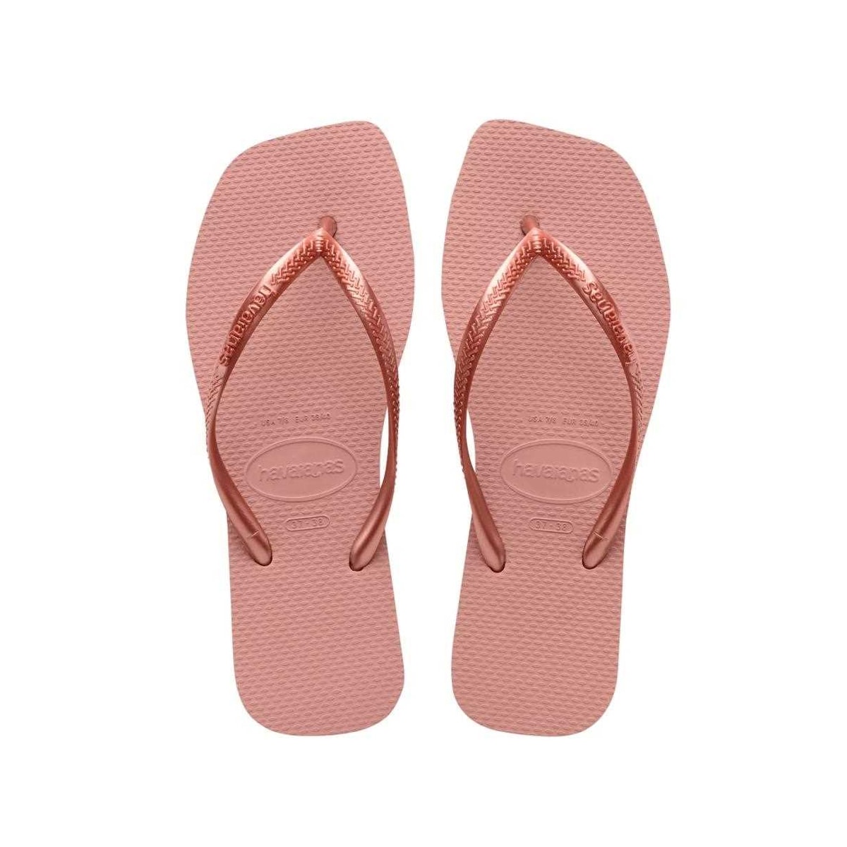 Sandália Havaianas Chinelo Slim Square Rosa Crocus Sandália Havaianas Chinelo Slim Square Rosa Crocus