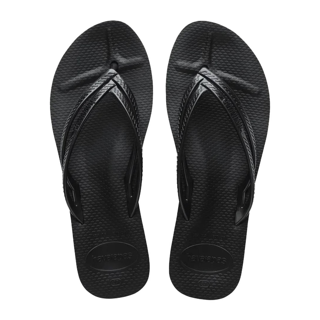 Sandália Havaianas Chinelo Slim Wedges Preto Sandália Havaianas Chinelo Slim Wedges Preto