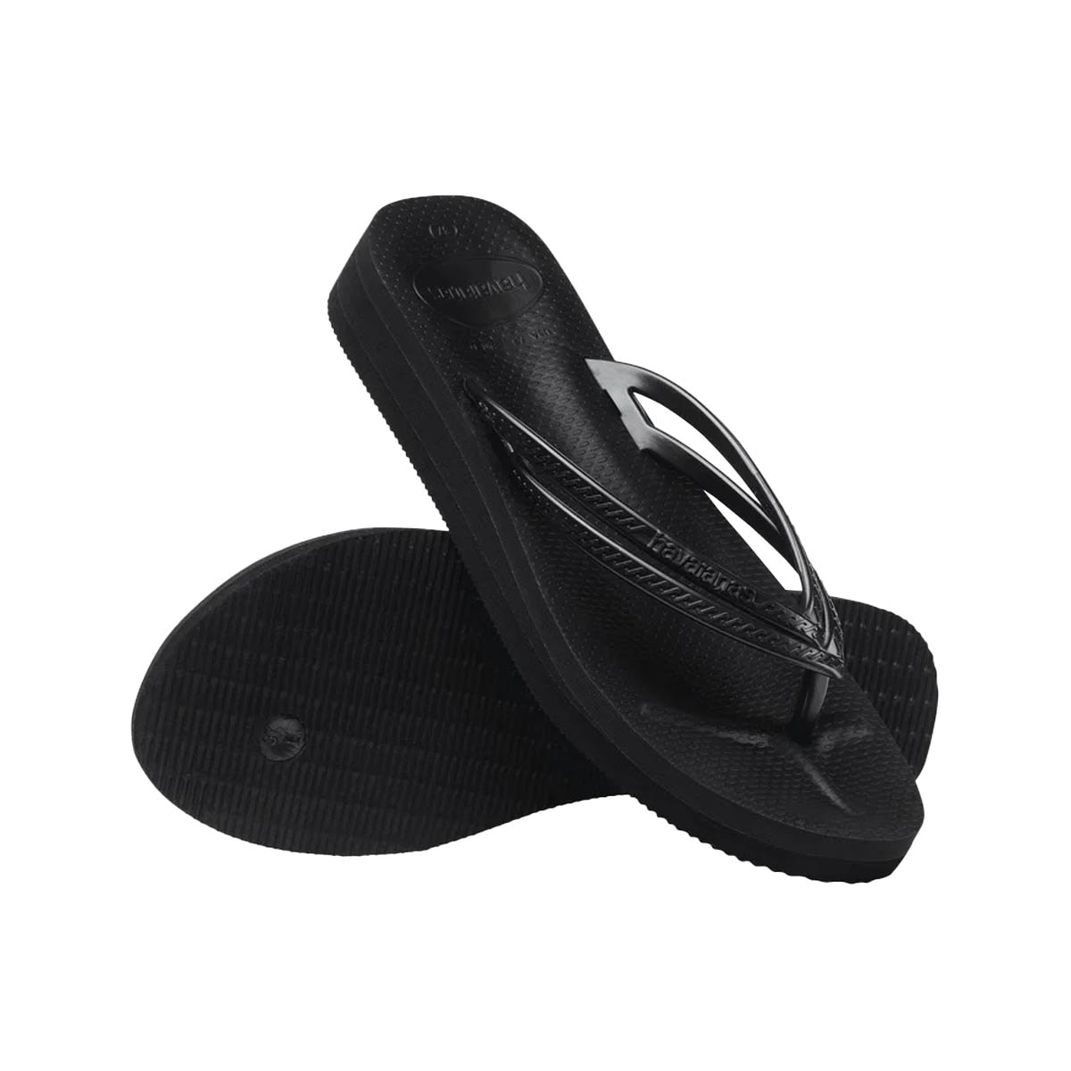 Sandália Havaianas Chinelo Slim Wedges Preto