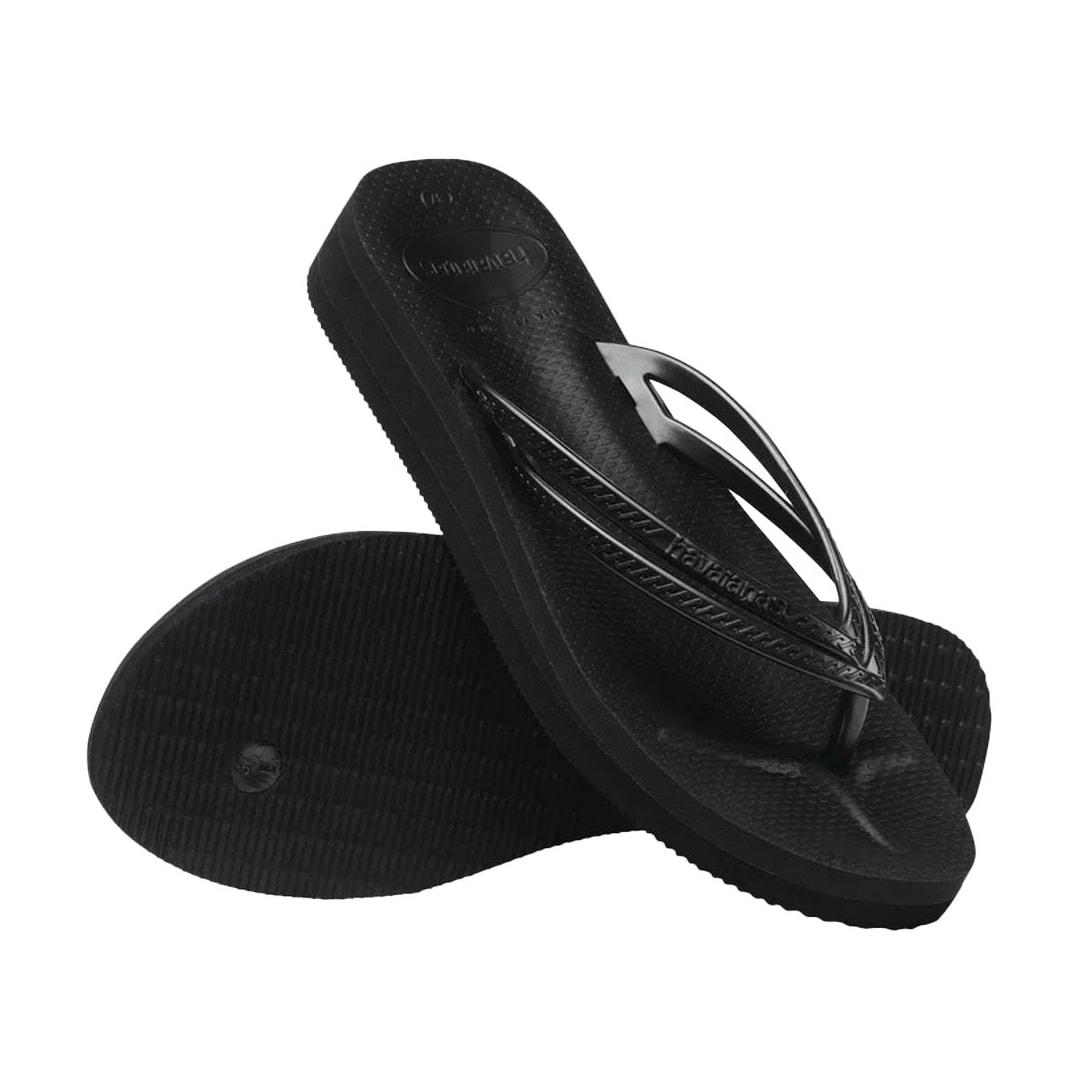 Sandália Havaianas Chinelo Slim Wedges Preto Sandália Havaianas Chinelo Slim Wedges Preto