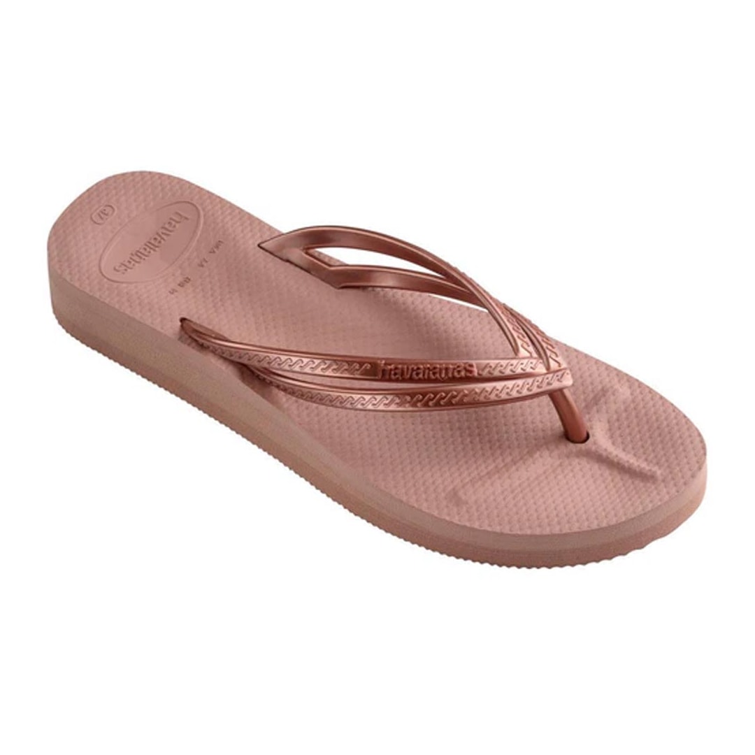 Sandália Havaianas Chinelo Slim Wedges Rosa Crocus Sandália Havaianas Chinelo Slim Wedges Rosa Crocus