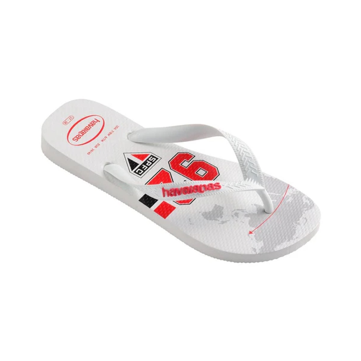Sandália Havaianas Chinelo Times Sao Paulo Branco Sandália Havaianas Chinelo Times Sao Paulo Branco
