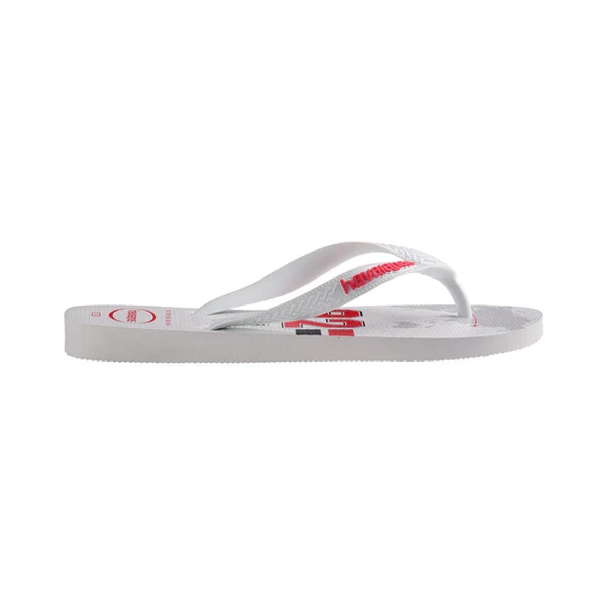 Sandália Havaianas Chinelo Times Sao Paulo Branco Sandália Havaianas Chinelo Times Sao Paulo Branco