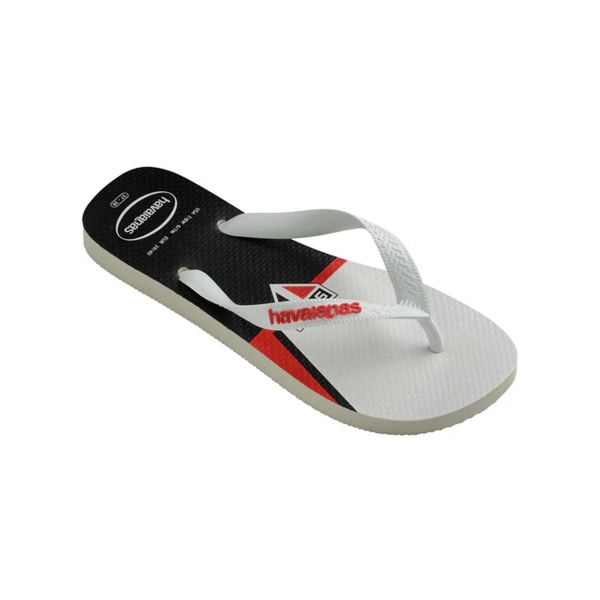 Sandália Havaianas Chinelo Times São Paulo Branco