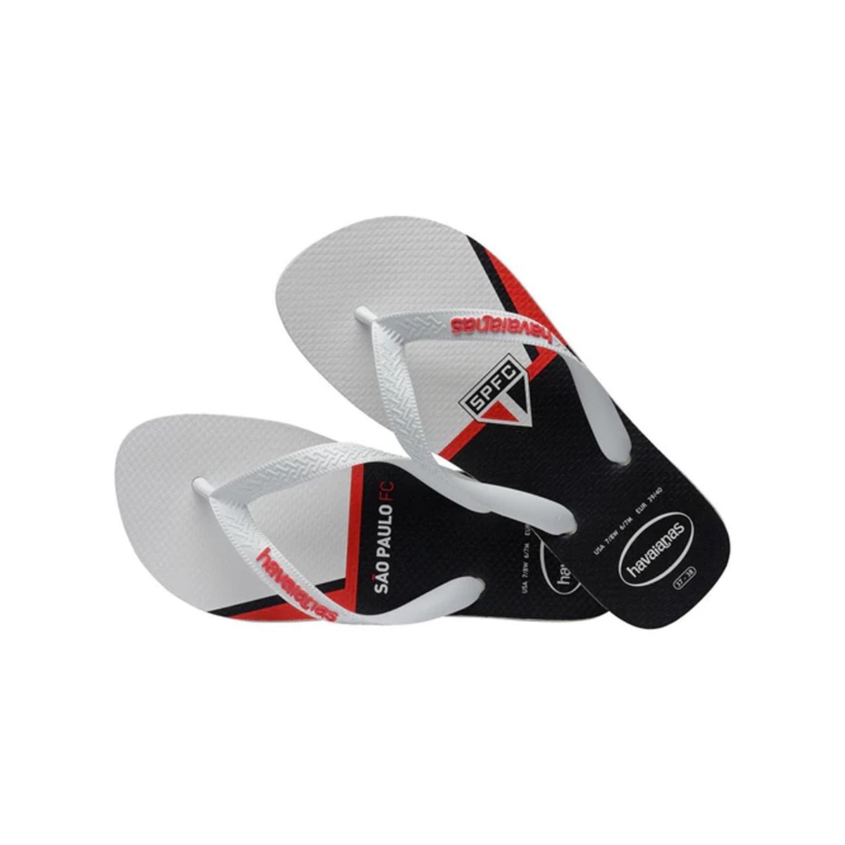 Sandália Havaianas Chinelo Times São Paulo Branco