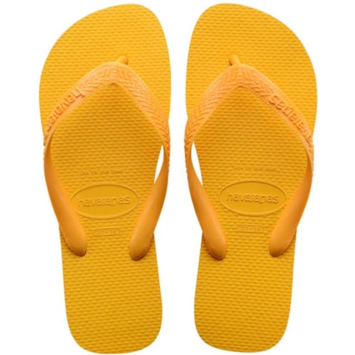Sandália Havaianas Chinelo Top Adulto Amarelo Pop