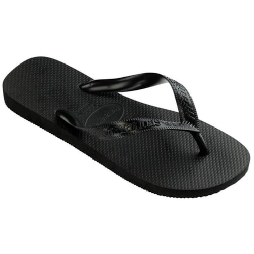 Detalhe - Sandália Havaianas Chinelo Top Adulto Preto