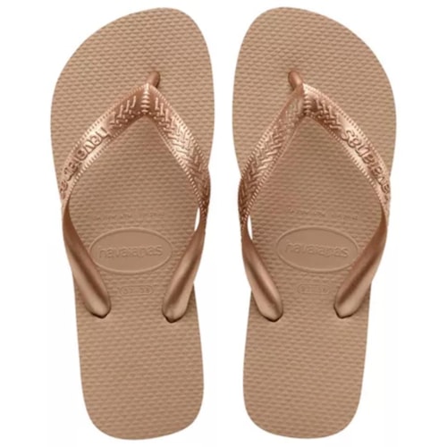Sandália Havaianas Chinelo Top Adulto Rose Gold