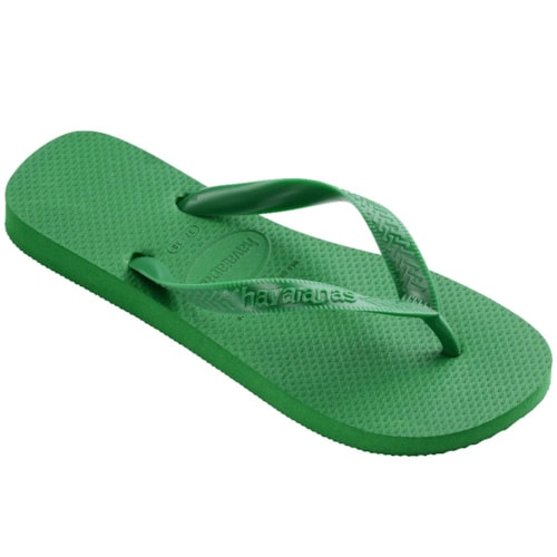 Detalhe - Sandalia Havaianas Chinelo Top Adulto Verde Patria