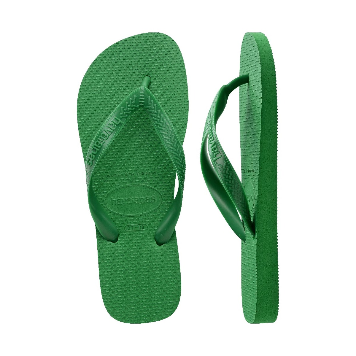 Sandalia Havaianas Chinelo Top Adulto Verde Patria Sandalia Havaianas Chinelo Top Adulto Verde Patria