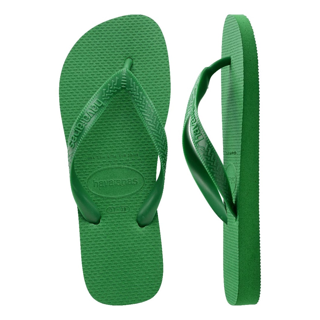 Sandalia Havaianas Chinelo Top Adulto Verde Patria Sandalia Havaianas Chinelo Top Adulto Verde Patria