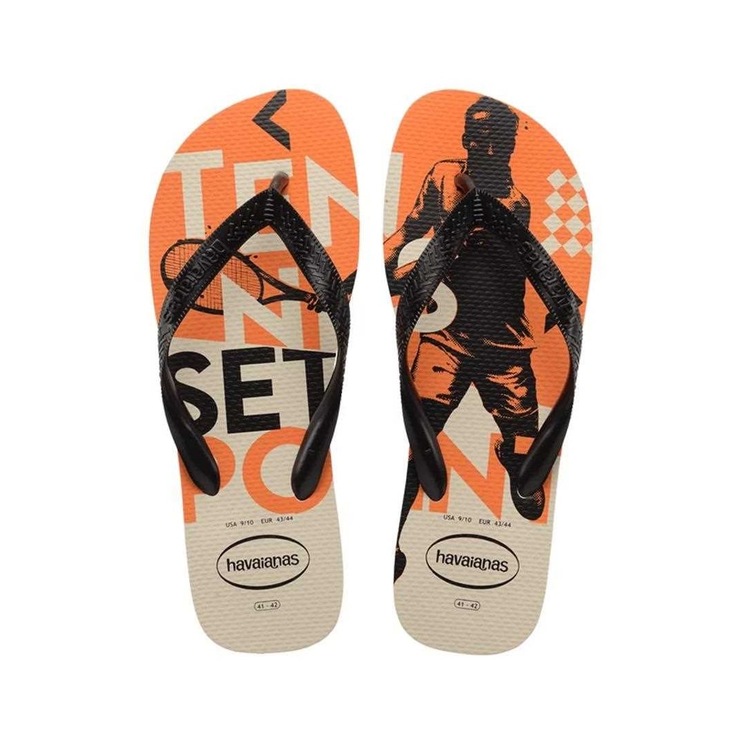 Sandália Havaianas Chinelo Top Athletic Bege Palha