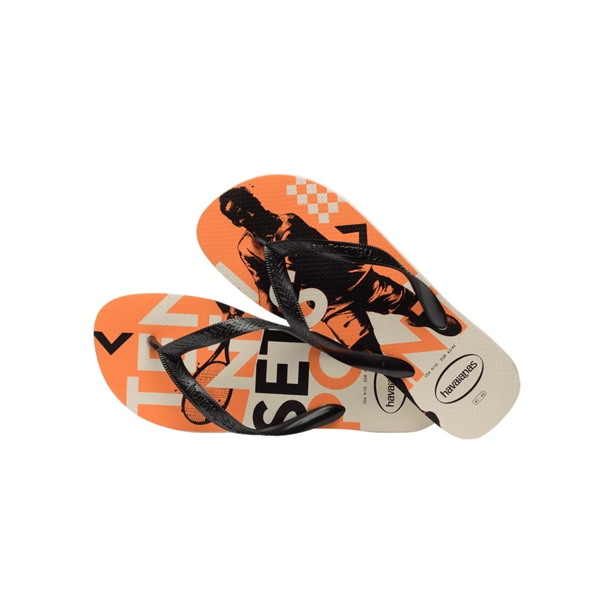 Sandália Havaianas Chinelo Top Athletic Bege Palha Sandália Havaianas Chinelo Top Athletic Bege Palha