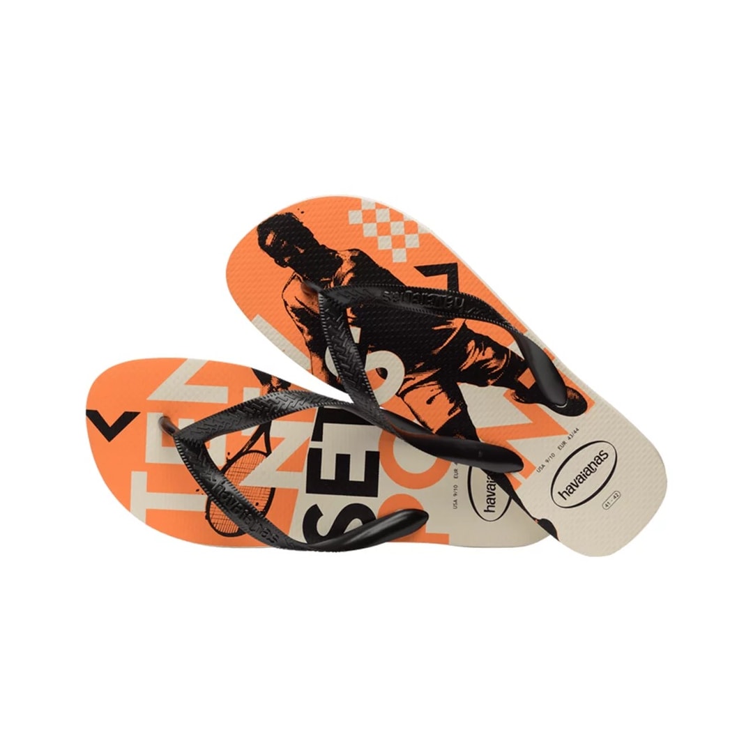 Sandália Havaianas Chinelo Top Athletic Bege Palha