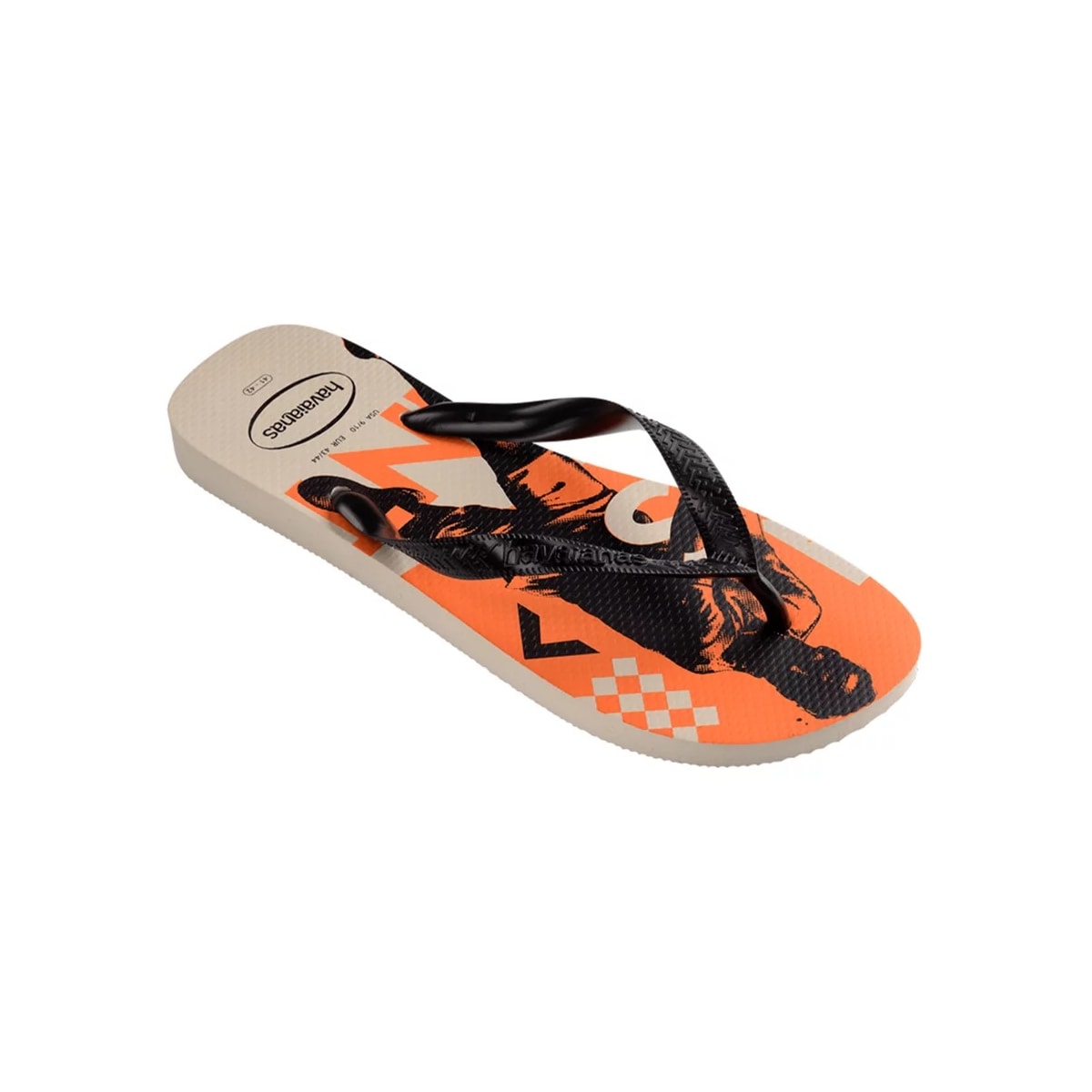 Sandália Havaianas Chinelo Top Athletic Bege Palha Sandália Havaianas Chinelo Top Athletic Bege Palha