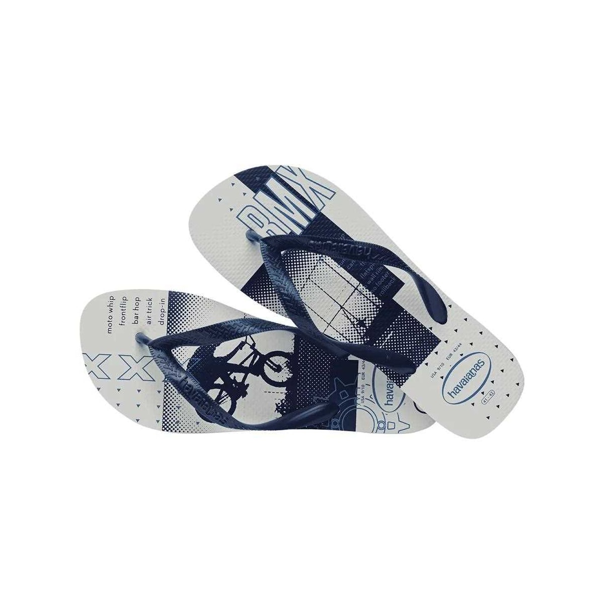 Sandália Havaianas Chinelo Top Athletic Branco/Marinho