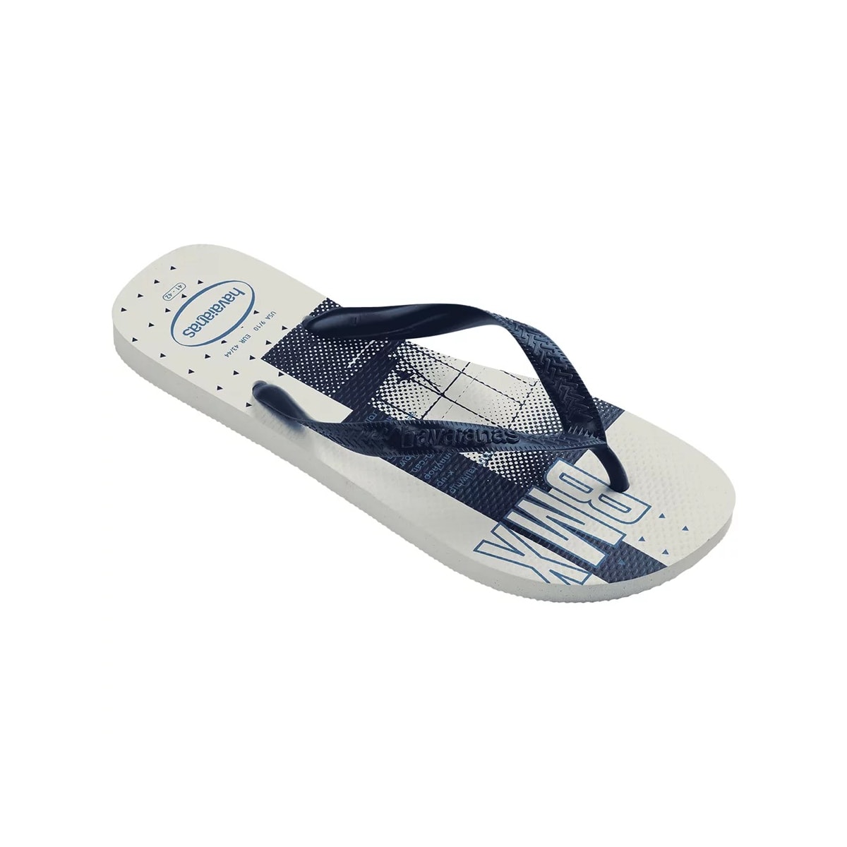Sandália Havaianas Chinelo Top Athletic Branco/Marinho