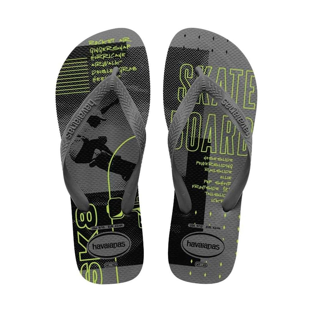 Sandália Havaianas Chinelo Top Athletic Cinza Aço