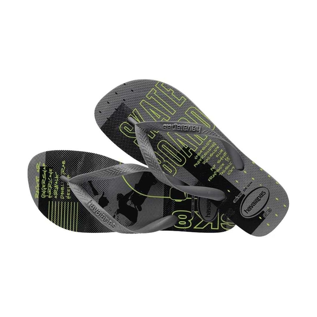 Sandália Havaianas Chinelo Top Athletic Cinza Aço Sandália Havaianas Chinelo Top Athletic Cinza Aço