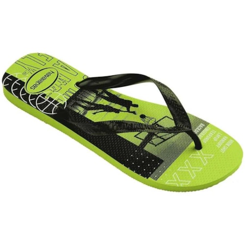 Sandalia Havaianas Chinelo Top Athletic Verde Limao