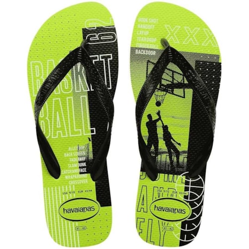 Sandalia Havaianas Chinelo Top Athletic Verde Limao