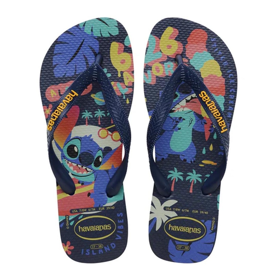Sandália Havaianas Chinelo Top Disney Classics P26134 Stitch Marinho