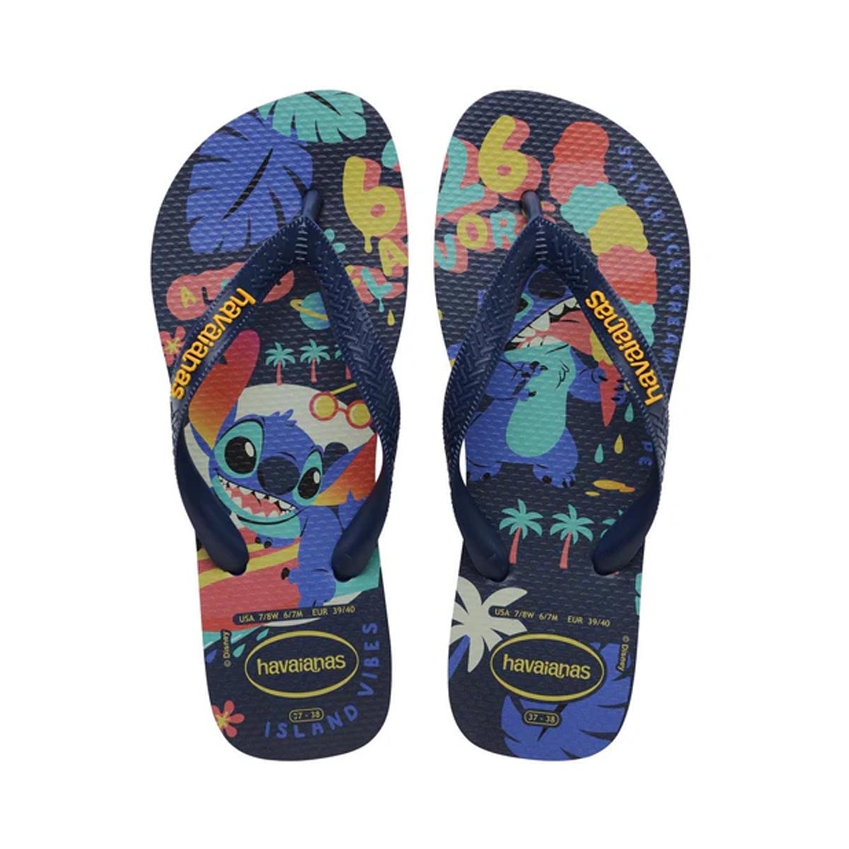 Sandália Havaianas Chinelo Top Disney Classics P26134 Stitch Marinho Sandália Havaianas Chinelo Top Disney Classics P26134 Stitch Marinho
