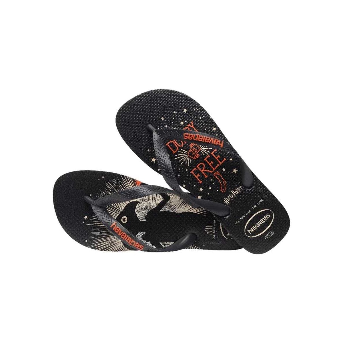 Sandália Havaianas Chinelo Top Harry Potter Novo Grafite