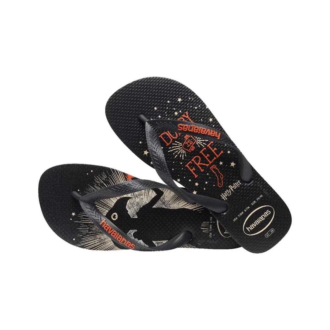 Sandália Havaianas Chinelo Top Harry Potter Novo Grafite Sandália Havaianas Chinelo Top Harry Potter Novo Grafite