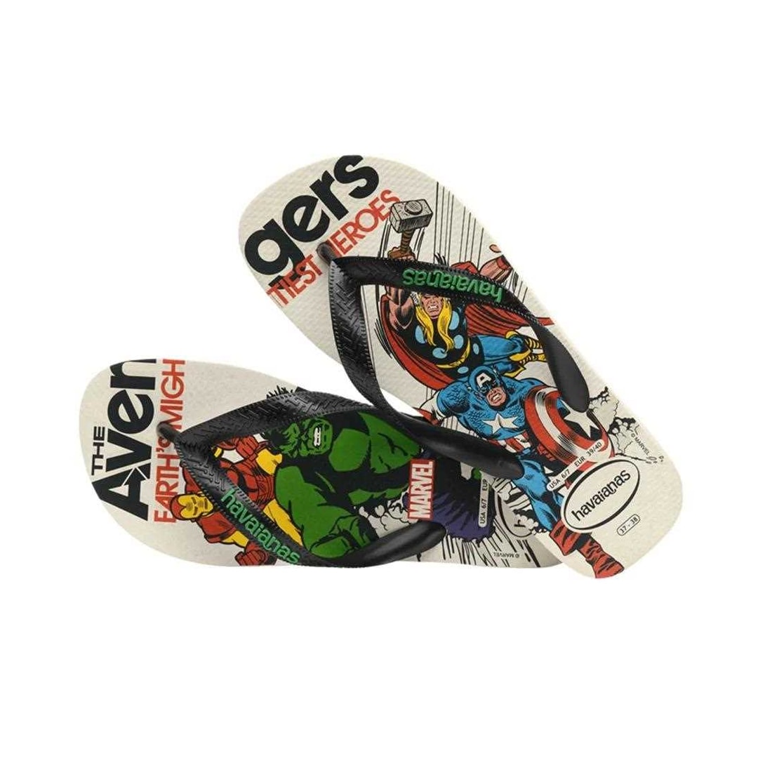 Sandália Havaianas Chinelo Top Marvel Classics Bege Palha