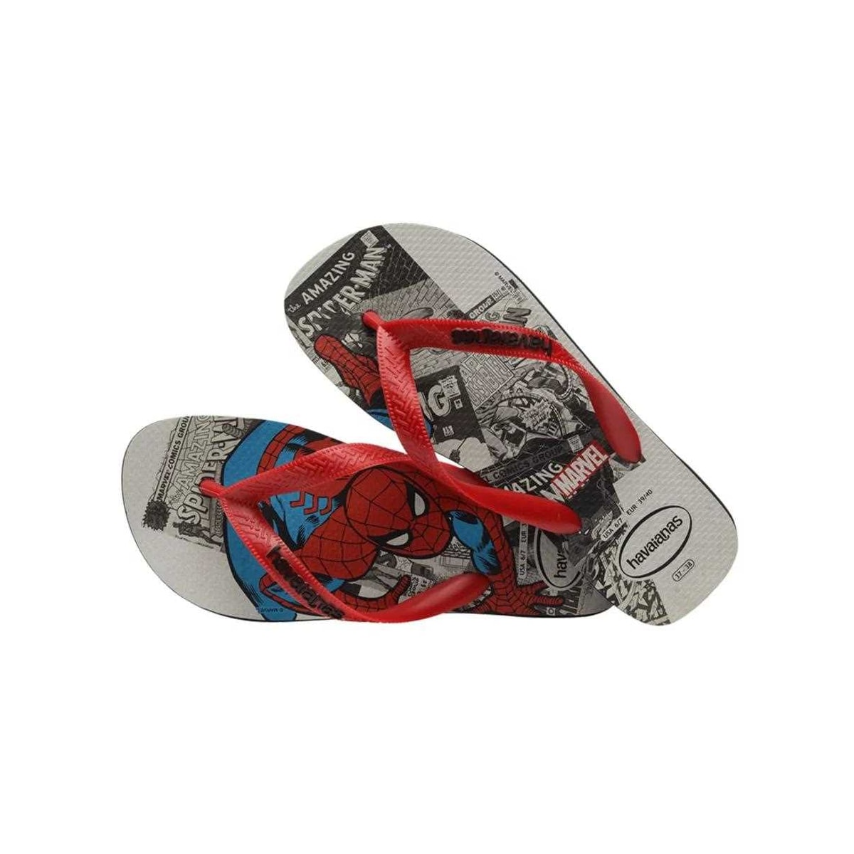 Sandália Havaianas Chinelo Top Marvel Classics Preto Sandália Havaianas Chinelo Top Marvel Classics Preto