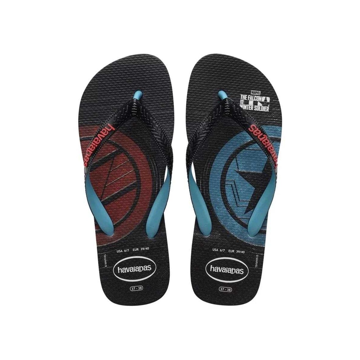 Sandália Havaianas Chinelo Top Marvel Series Azul Nautico Sandália Havaianas Chinelo Top Marvel Series Azul Nautico