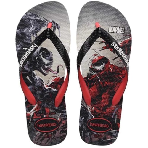 Sandália Havaianas Chinelo Top Marvel Vermelho/Rubi