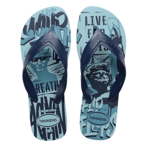 Sandália Havaianas Chinelo Top Max Azul Water