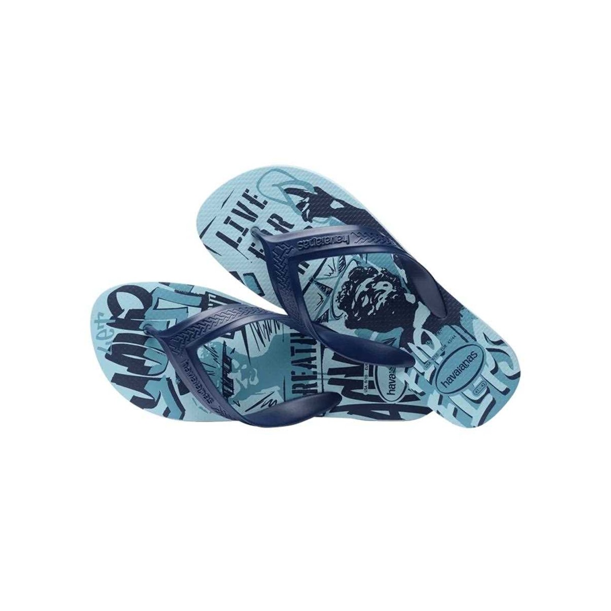 Sandália Havaianas Chinelo Top Max Azul Water Sandália Havaianas Chinelo Top Max Azul Water