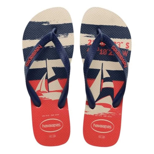 Sandalia Havaianas Chinelo Top Nautical