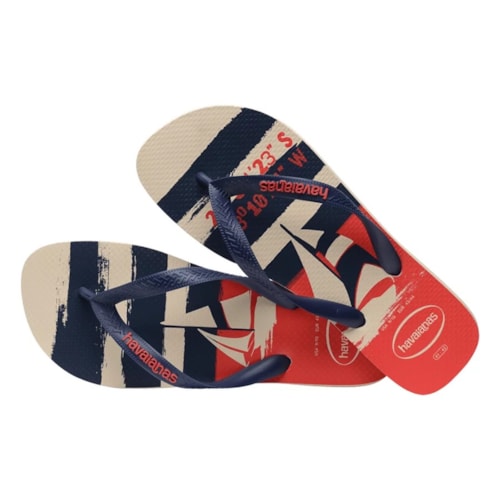 Detalhe - Sandália Havaianas Chinelo Top Nautical
