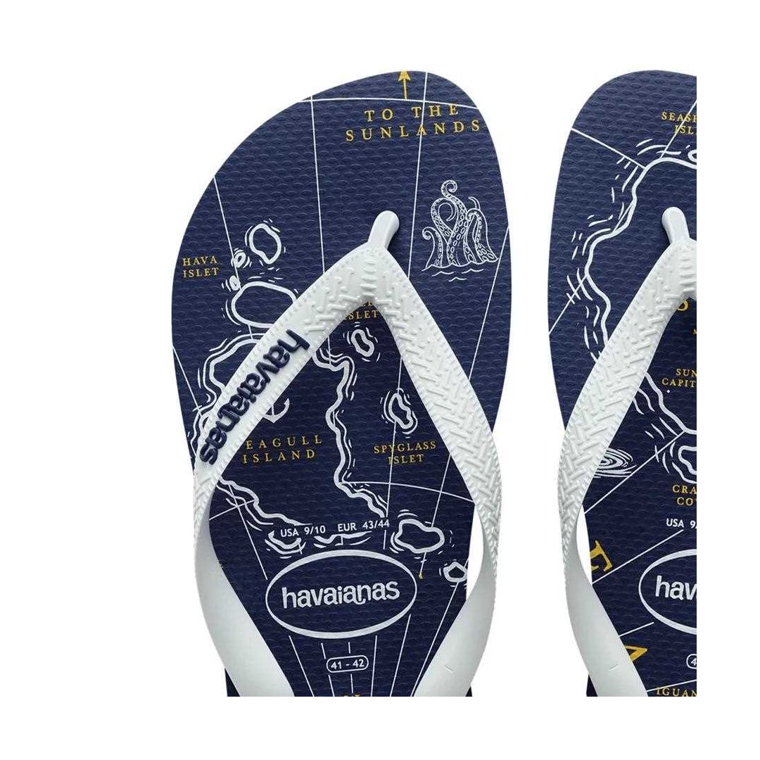 Sandália Havaianas Chinelo Top Nautical Marinho/Branco/Marin Sandália Havaianas Chinelo Top Nautical Marinho/Branco/Marin