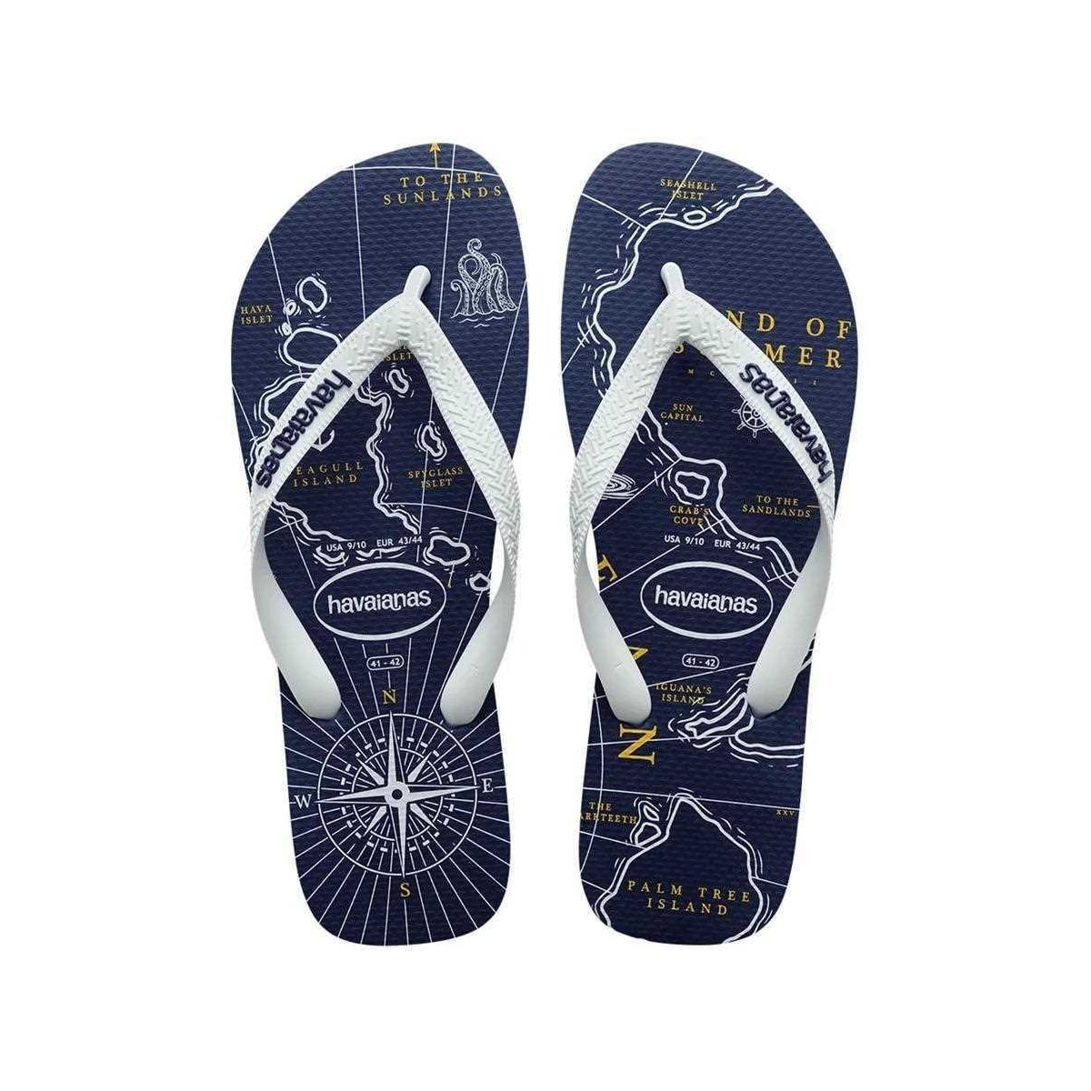 Sandália Havaianas Chinelo Top Nautical Marinho/Branco/Marin Sandália Havaianas Chinelo Top Nautical Marinho/Branco/Marin