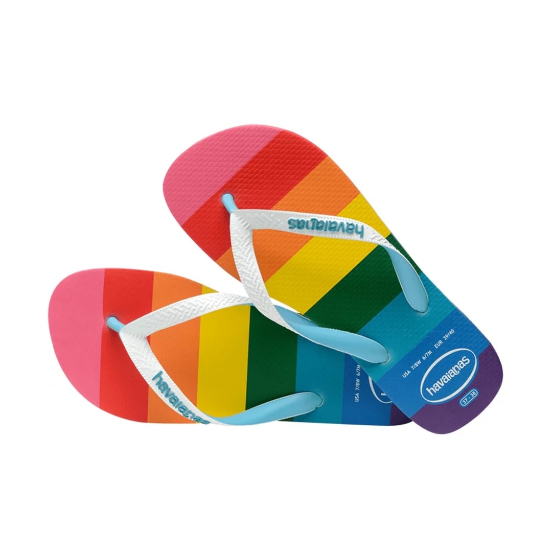 Sandália Havaianas Chinelo Top Pride Allover Azul