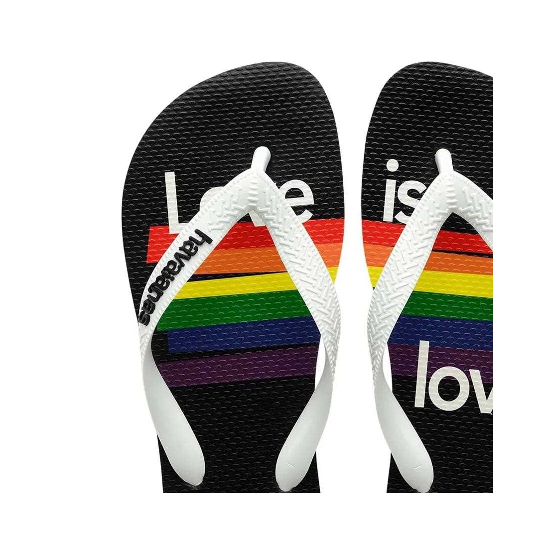 Sandália Havaianas Chinelo Top Pride Branco Sandália Havaianas Chinelo Top Pride Branco