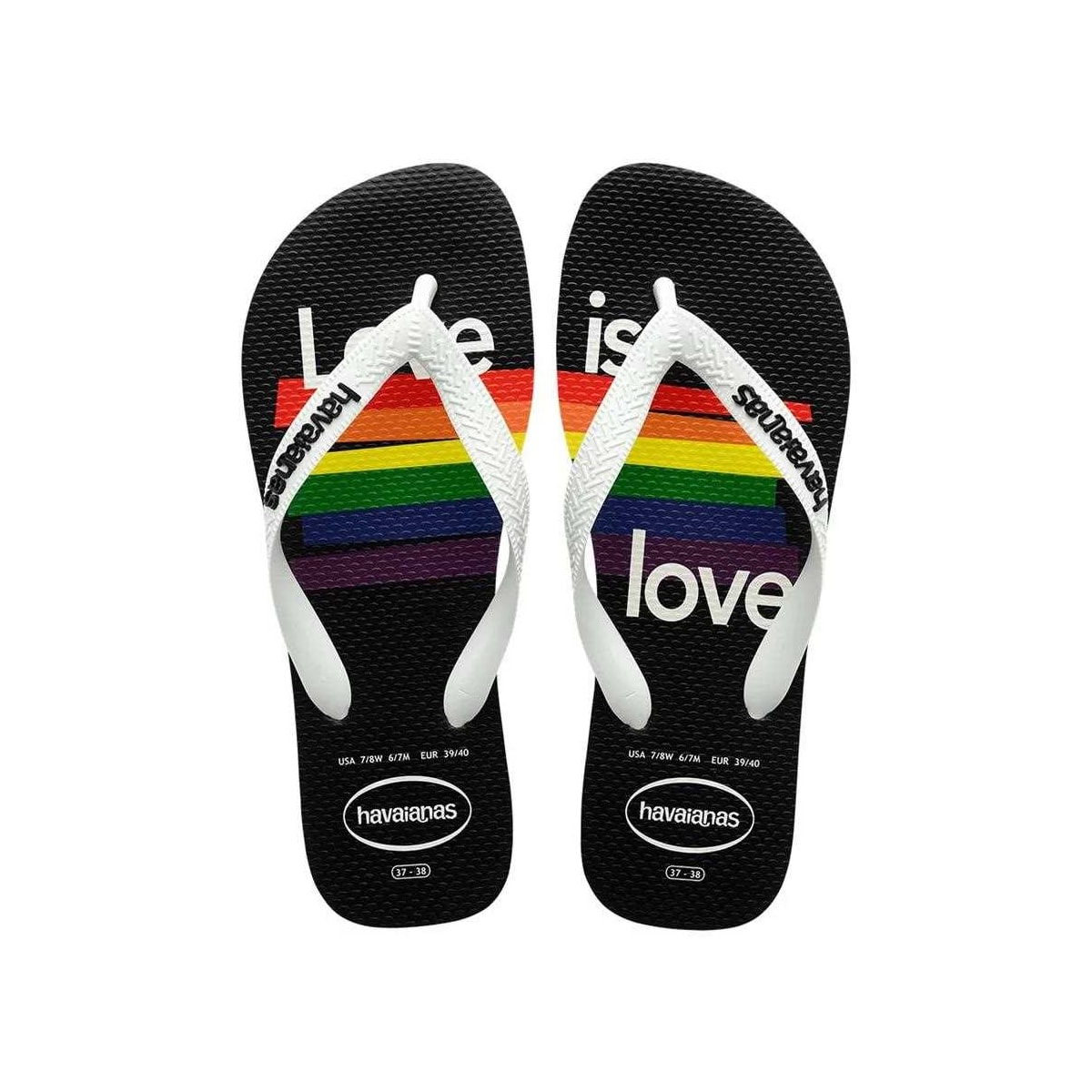 Sandália Havaianas Chinelo Top Pride Branco Sandália Havaianas Chinelo Top Pride Branco