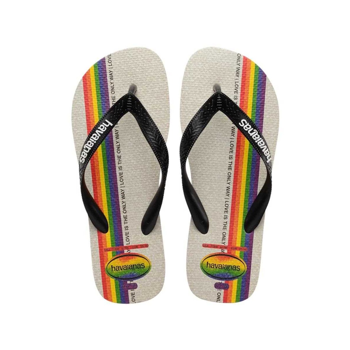 Sandália Havaianas Chinelo Top Pride Preto Sandália Havaianas Chinelo Top Pride Preto