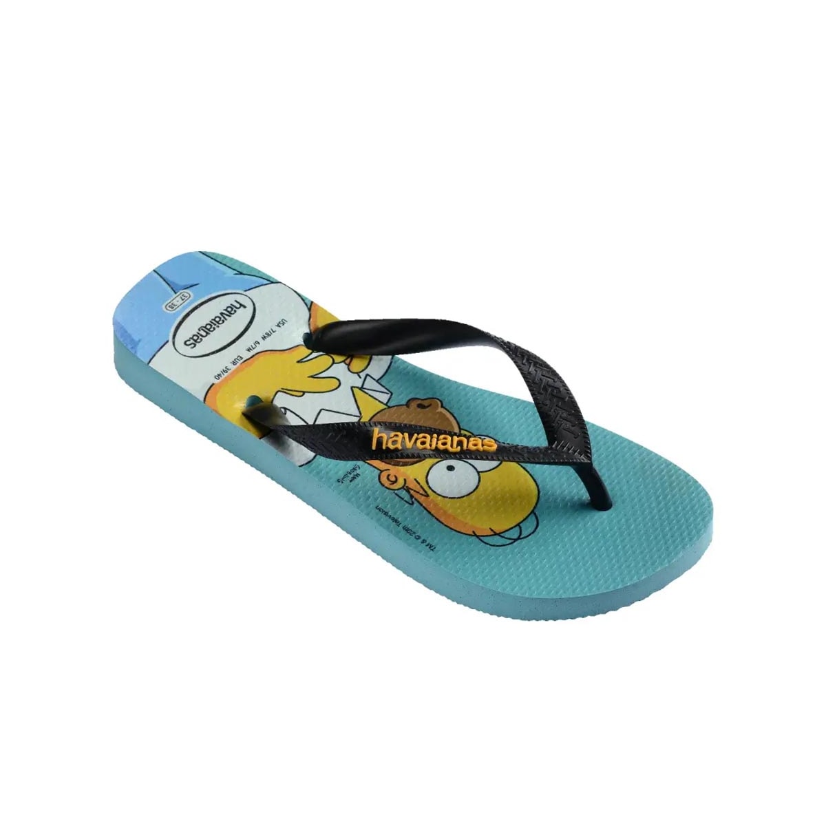 Sandália Havaianas Chinelo Top Simpsons Azul Tradicional