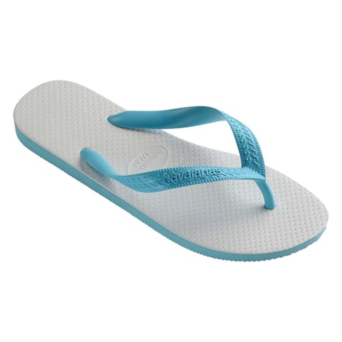 Detalhe - Sandália Havaianas Chinelo Tradicional Azul