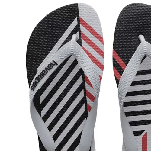 Detalhe - Sandália Havaianas Chinelo Trend Cinza Gelo/Nevoa